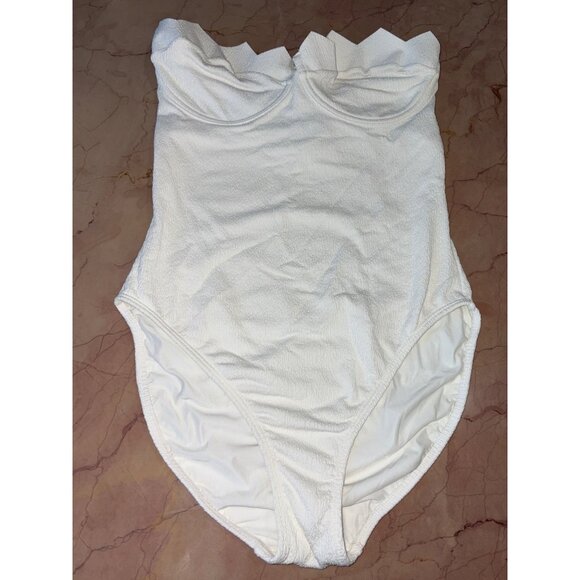 Vix Swimwear Imani One Piece in White Large New Womens Swimsuit - Picture 4 of 9